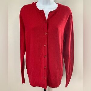 Eddie Bauer Women's Vibrant Red Cardigan